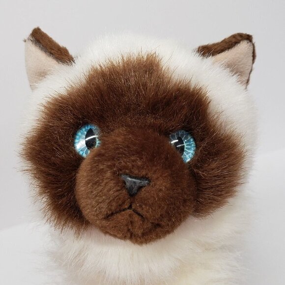 Aurora World 12" Siamese Kitty Cat Blue Eyes 2016 Plush - Picture 7 of 7